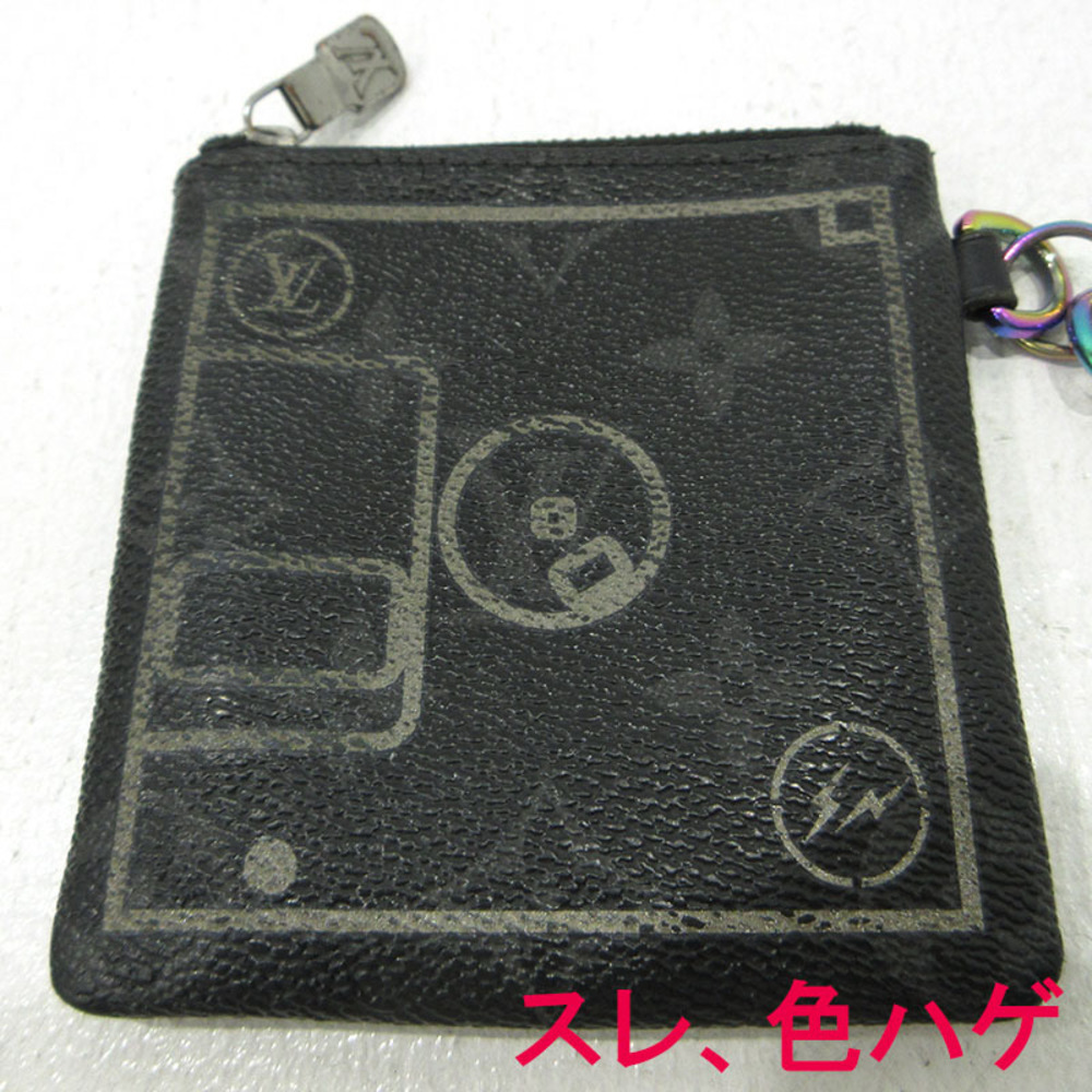 Louis Vuitton Eclipse Black Coin Case Wallet Black - image 6